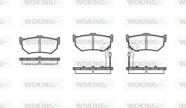 Woking P0833.02 - Тормозные колодки, дисковые, комплект autosila-amz.com