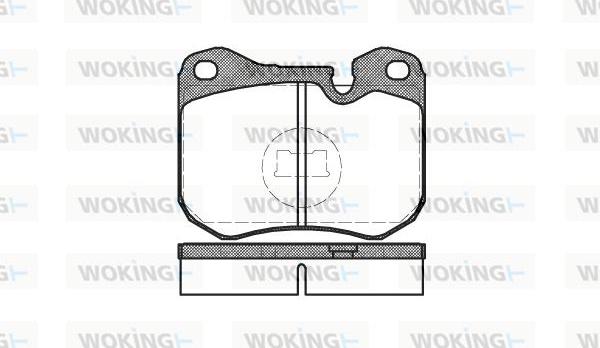 Woking P0313.00 - Тормозные колодки, дисковые, комплект autosila-amz.com