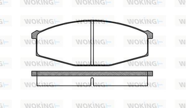 Woking P0293.00 - Тормозные колодки, дисковые, комплект autosila-amz.com