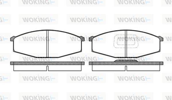 Woking P0293.10 - Тормозные колодки, дисковые, комплект autosila-amz.com