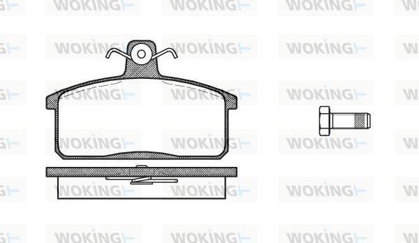 Woking P0283.40 - Тормозные колодки, дисковые, комплект autosila-amz.com