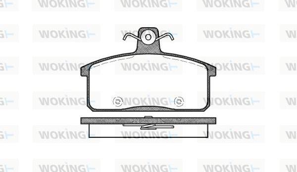 Woking P0283.50 - Тормозные колодки, дисковые, комплект autosila-amz.com