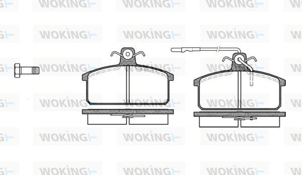 Woking P0283.32 - Тормозные колодки, дисковые, комплект autosila-amz.com