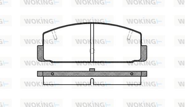 Woking P0793.20 - Тормозные колодки, дисковые, комплект autosila-amz.com