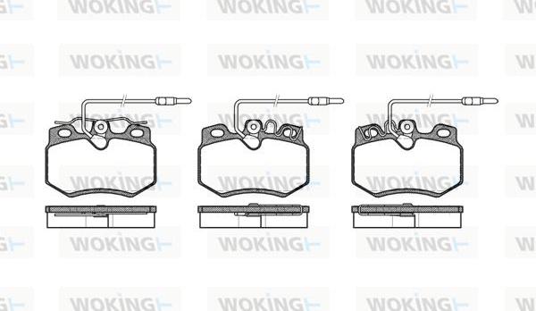 Woking P0703.14 - Тормозные колодки, дисковые, комплект autosila-amz.com