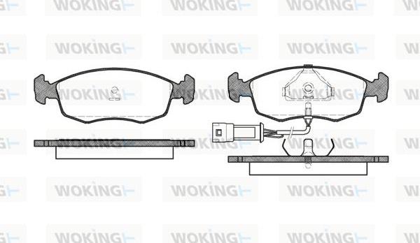 Woking P0723.02 - Тормозные колодки, дисковые, комплект autosila-amz.com