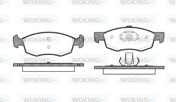 Woking P0723.30 - Тормозные колодки, дисковые, комплект autosila-amz.com