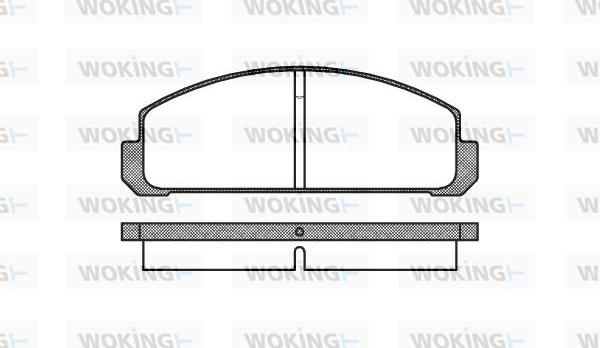 Woking P1993.20 - Тормозные колодки, дисковые, комплект autosila-amz.com