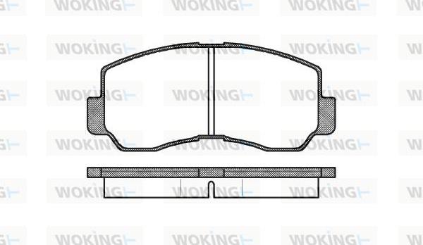 Woking P1943.40 - Тормозные колодки, дисковые, комплект autosila-amz.com