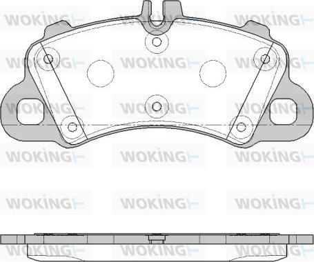 Woking P19623.00 - Тормозные колодки, дисковые, комплект autosila-amz.com