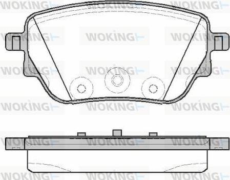 Woking P19383.00 - Тормозные колодки, дисковые, комплект autosila-amz.com