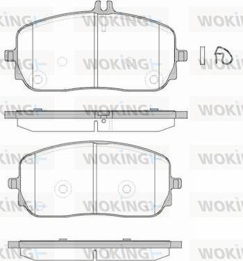 Woking P1926300 - Тормозные колодки, дисковые, комплект autosila-amz.com