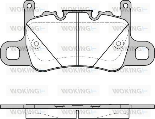 Woking P14983.00 - Тормозные колодки, дисковые, комплект autosila-amz.com