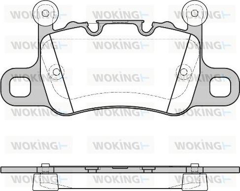 Woking P14983.10 - Тормозные колодки, дисковые, комплект autosila-amz.com