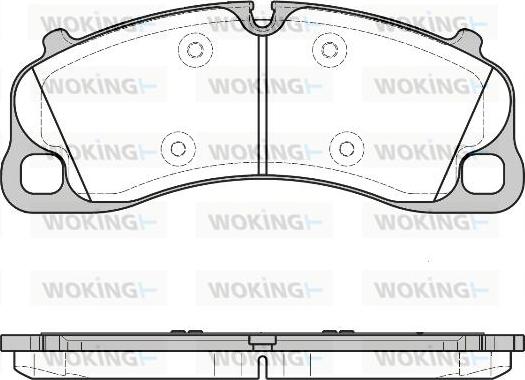 Woking P14973.00 - Тормозные колодки, дисковые, комплект autosila-amz.com