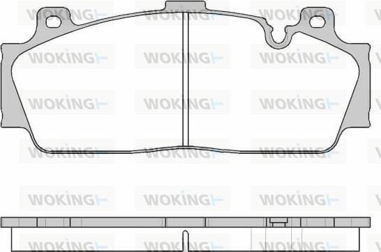 Woking P14433.10 - Тормозные колодки, дисковые, комплект autosila-amz.com