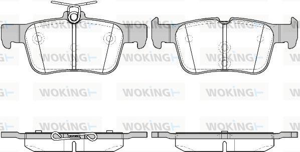 Woking P14513.42 - Тормозные колодки, дисковые, комплект autosila-amz.com