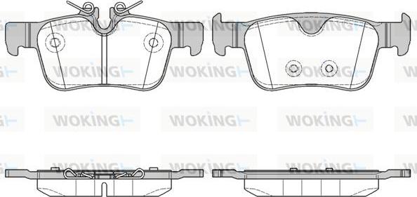 Woking P14513.10 - Тормозные колодки, дисковые, комплект autosila-amz.com