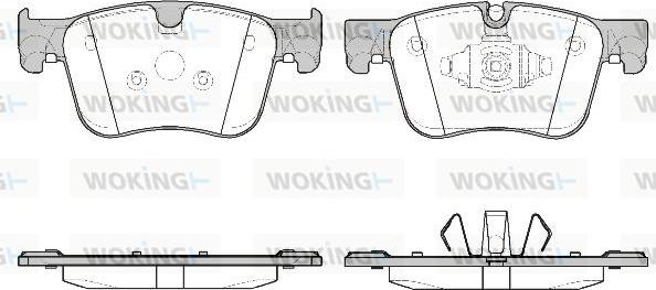 Woking P14603.10 - Тормозные колодки, дисковые, комплект autosila-amz.com