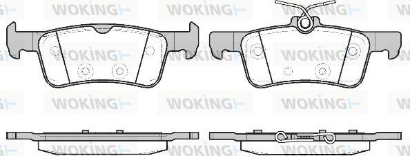Woking P14633.20 - Тормозные колодки, дисковые, комплект autosila-amz.com