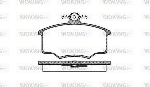 Woking P1463.20 - Тормозные колодки, дисковые, комплект autosila-amz.com