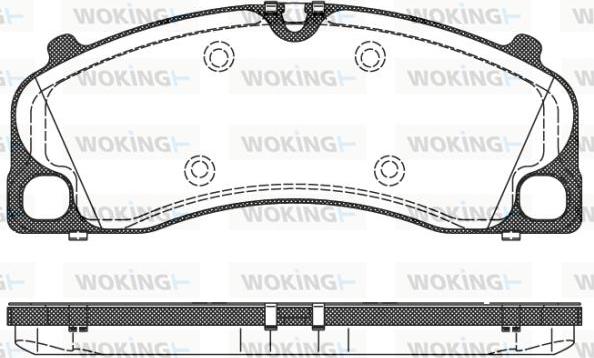 Woking P14093.00 - Тормозные колодки, дисковые, комплект autosila-amz.com