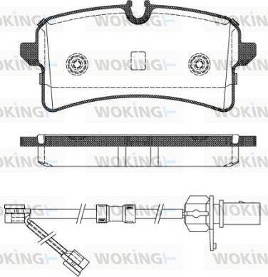 Woking P14053.02 - Тормозные колодки, дисковые, комплект autosila-amz.com