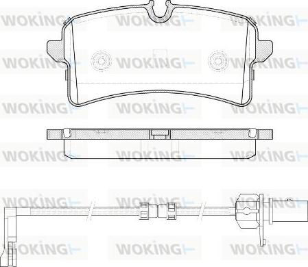 Woking P14053.12 - Тормозные колодки, дисковые, комплект autosila-amz.com