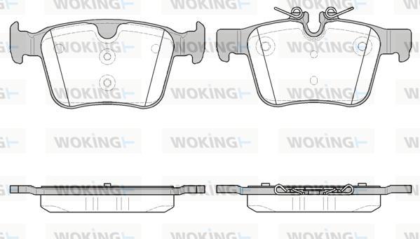 Woking P14163.40 - Тормозные колодки, дисковые, комплект autosila-amz.com