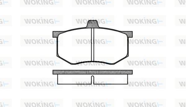 Woking P1433.00 - Тормозные колодки, дисковые, комплект autosila-amz.com
