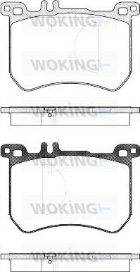 Woking P14333.00 - Тормозные колодки, дисковые, комплект autosila-amz.com