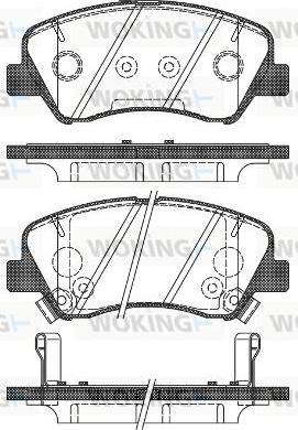 Woking P15883.02 - Тормозные колодки, дисковые, комплект autosila-amz.com