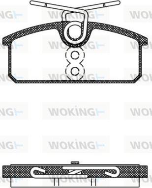 Woking P15243.00 - Тормозные колодки, дисковые, комплект autosila-amz.com