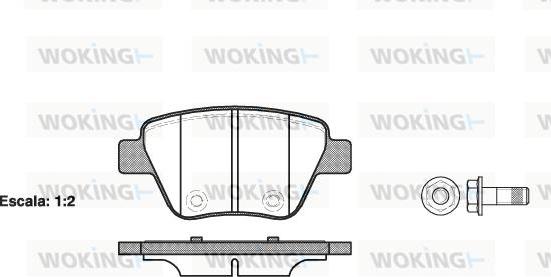 Woking P15203.00 - Колодки дисковые autosila-amz.com