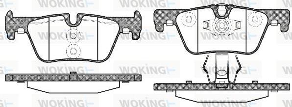 Woking P15763.00 - Тормозные колодки, дисковые, комплект autosila-amz.com