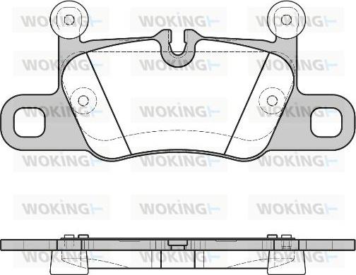 Woking P16143.00 - Тормозные колодки, дисковые, комплект autosila-amz.com