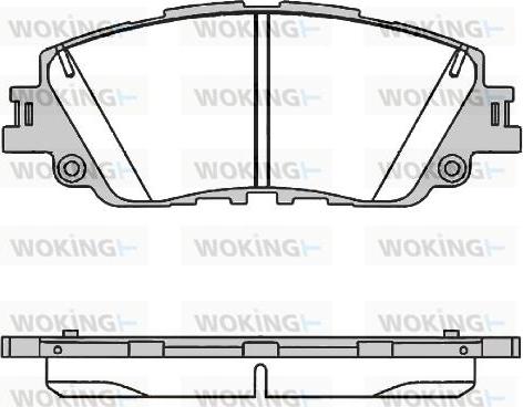 Woking P16873.00 - Тормозные колодки, дисковые, комплект autosila-amz.com