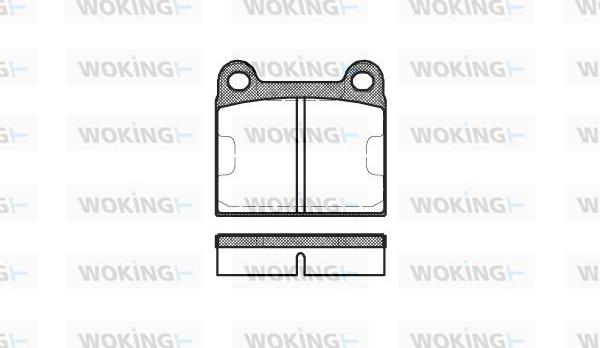 Woking P1063.60 - Тормозные колодки, дисковые, комплект autosila-amz.com