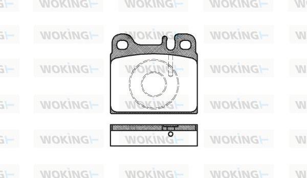 Woking P1063.88 - Тормозные колодки, дисковые, комплект autosila-amz.com