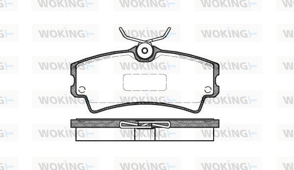 Woking P10043.00 - Тормозные колодки, дисковые, комплект autosila-amz.com