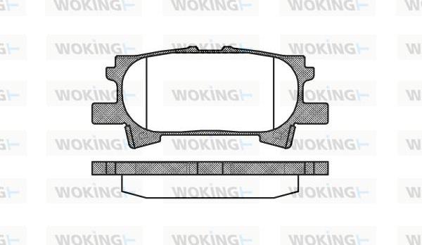 Woking P11403.00 - Тормозные колодки, дисковые, комплект autosila-amz.com