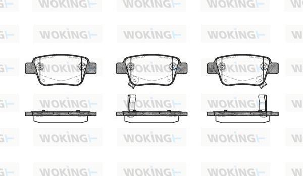 Woking P11473.02 - Тормозные колодки, дисковые, комплект autosila-amz.com