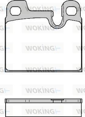 Woking P1153.00 - Тормозные колодки, дисковые, комплект autosila-amz.com
