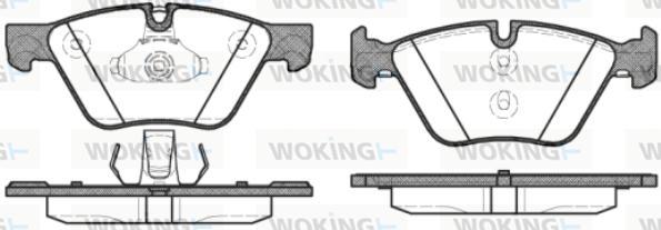 Woking P11523.30 - Тормозные колодки, дисковые, комплект autosila-amz.com