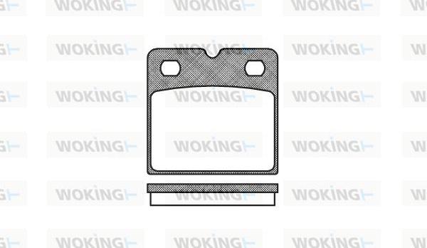 Woking P11673.00 - Тормозные колодки, дисковые, комплект autosila-amz.com