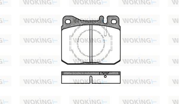 Woking P1103.40 - Тормозные колодки, дисковые, комплект autosila-amz.com