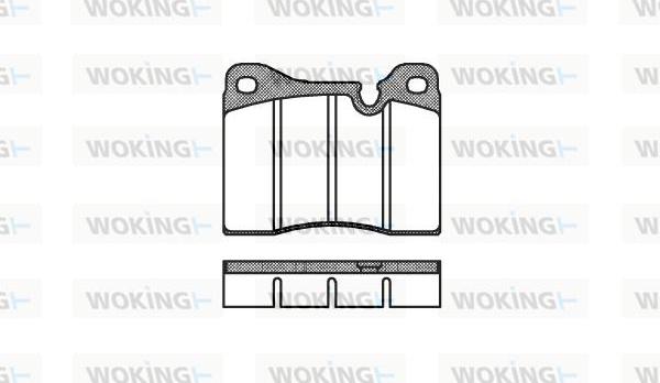 Woking P1113.30 - Тормозные колодки, дисковые, комплект autosila-amz.com