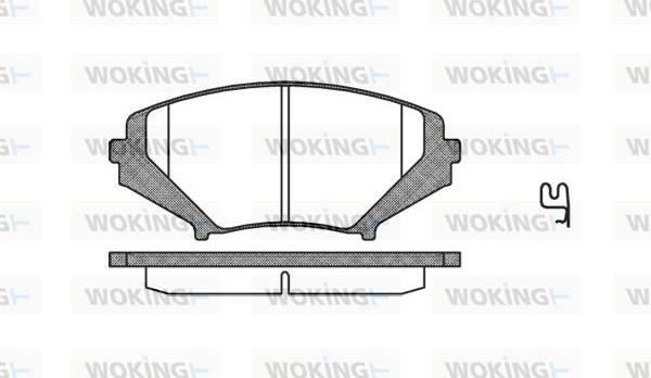 Woking P11803.01 - Тормозные колодки, дисковые, комплект autosila-amz.com