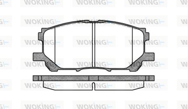 Woking P11393.00 - Тормозные колодки, дисковые, комплект autosila-amz.com