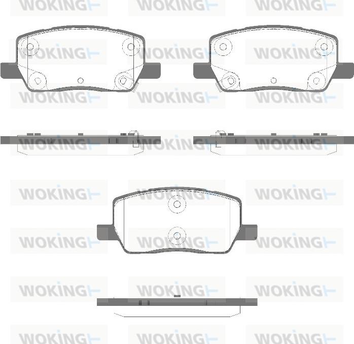 Woking P18693.02 - Тормозные колодки, дисковые, комплект autosila-amz.com